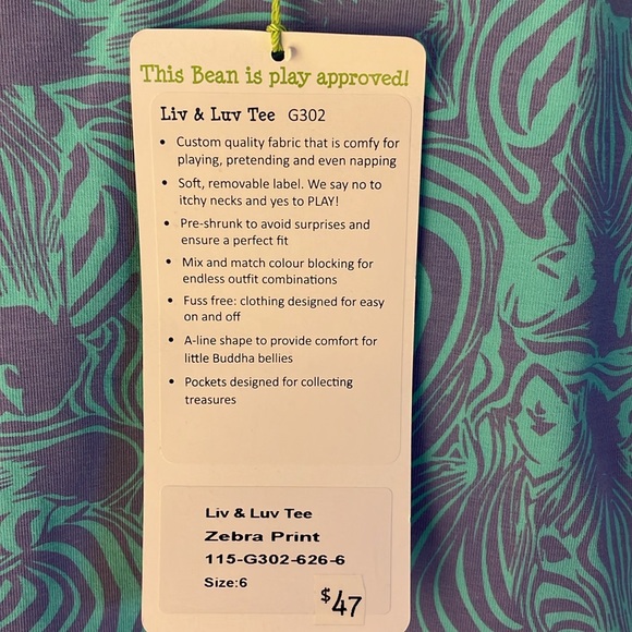 Peekaboo Beans Liv & Luv Tee - Picture 2 of 4